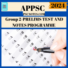 APPSC Group 2- Prelims Test Series and Notes Program